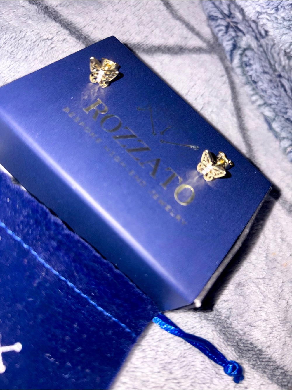 Gold Butterfly Stud Earrings - Gold